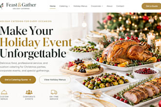 build wix holiday catering christmas catering corporate catering inquiry website