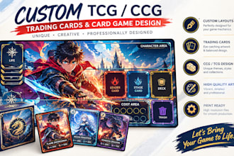 design mtg playmat, tcg gaming mat, anime playmat, tcg playmat illustration