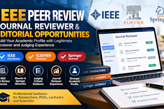 provide ieee elsevier springer journal peer review and judging opportunities