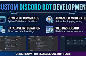 create a custom discord bot in python with dashboard