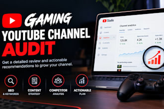 audit your gaming youtube channel with a custom growth strategy