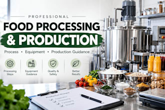 provide food processing and production guidance