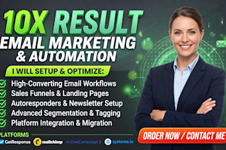 setup getresponse email marketing automation mailchimp activecampaign systeme io