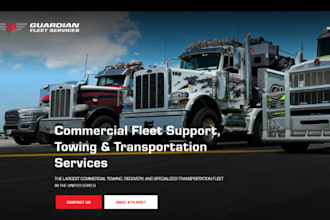 build wordpress towing website roadside assistance website tow truck website