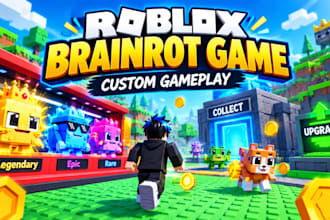 create a roblox brainrot game or custom simulator