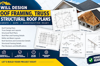 design roof framing truss and structural roof plans