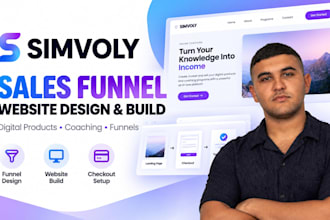 build a simvoly sales funnel and coaching website