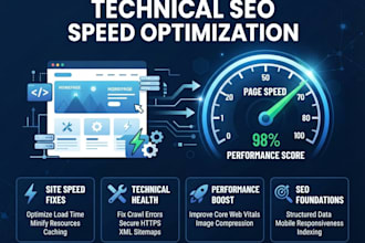 your website technical SEO errors and speed issues fixed