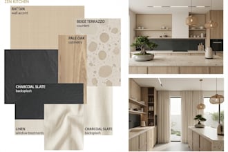 create high quality mood boards and material selection