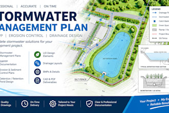 stormwater management plan swppp erosion control detention retention pond lid