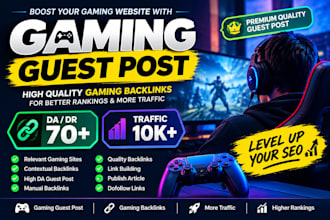 grow your gaming website with quality gaming backlinks