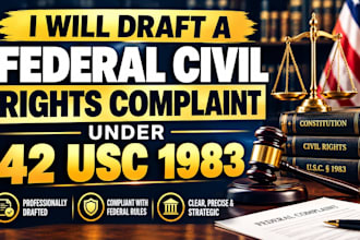 draft a federal civil rights complaint under 42 usc 1983