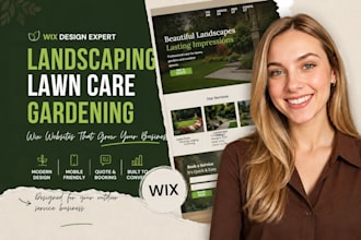wix website for landscaping redesign gardening website design lawn care website