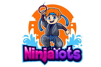 make particular logo for a childrens ninja warrior program