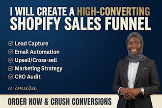 create a shopify sales funnel and ecommerce marketing strategy