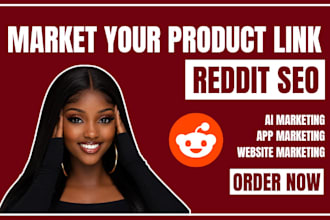 use reddit SEO post to market product link or website app