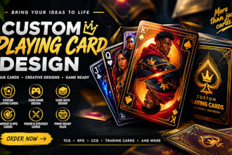 custom playing cards card deck 52 deck card mockup blackjack poker card tabletop