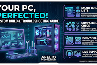 build the best custom PC part list and troubleshoot your hardware issues