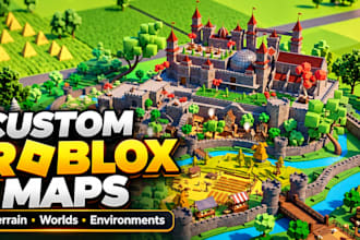 build a custom roblox map, terrain and game environment