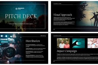 design film pitch deck presentation, movie powerpoint pitch deck