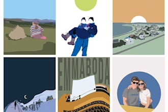 create a custom flat illustration in my style
