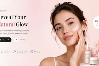 skin care website skin care shopify store beauty cosmetic website skin care