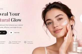 skin care website skin care shopify store beauty cosmetic website skin care