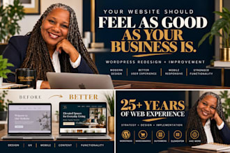 redesign and improve your wordpress website