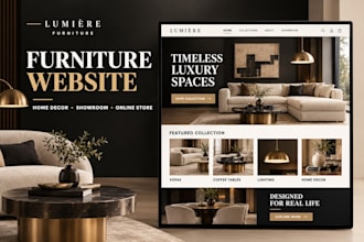 design squarespace furniture website home decor showroom online store website