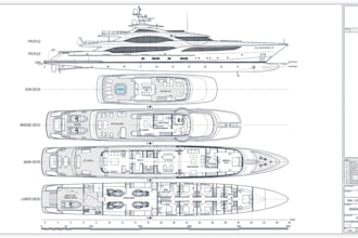 design boat ga plans, general arrangement drawings and vessel layouts