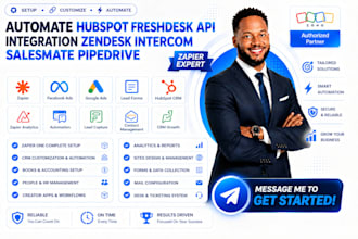automate hubspot freshdesk api integration zendesk intercom salesmate pipedrive