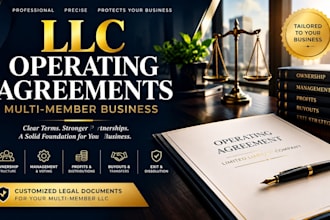 draft your llc operating agreement for multi member businesses and owners