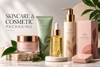 design professional skincare packaging and cosmetic packaging
