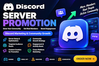 promote your discord server and grow your discord communities, ads