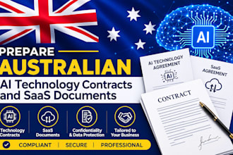 prepare australian ai technology contracts,saas document