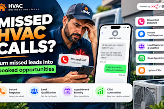 automate hvac missed calls and lead follow up with n8n