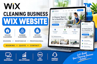 build house cleaning airbnb cleaning office cleaning wix website