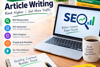 write engaging blog posts and SEO content for your website
