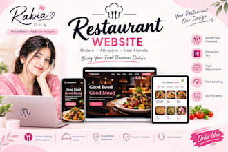 create your restaurant website