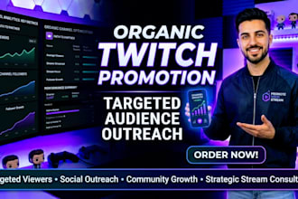 do organic twitch promotion to grow your channel