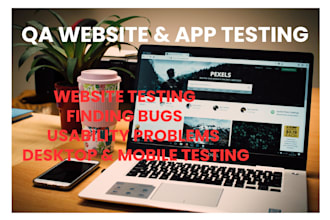 test your website on desktop and mobile