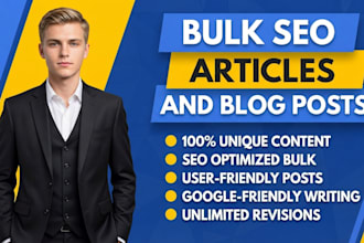 write bulk SEO articles and blog posts