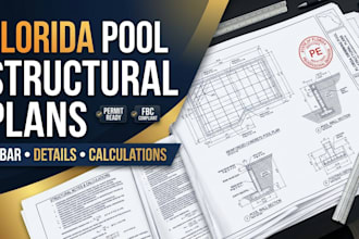 prepare florida swimming pool structural plans and calculations