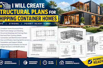 create structural plans for shipping container homes