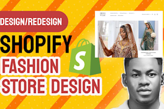 premium shopify fashion store design or redesign shopify store