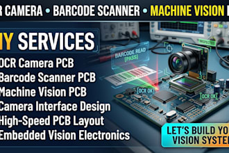 ocr camera pcb, barcode scanner pcb and machine vision electronics design