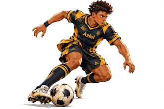 create custom character design and character illustration