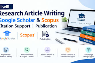 research article writing google scholar and scopus citation support  publication