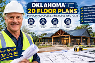 design oklahoma 2d floor plans barndominium, pole barn and house reno plans