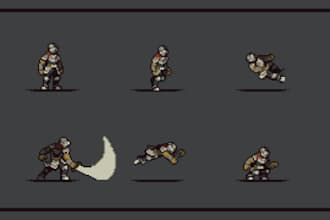 create pixel art animation for you